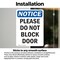 Signmission Please Do Not Block Door, 12 in W x Rectangle, Vinyl Decal OS-2PACK-NS-D-1218-V-17375 - alternate 5